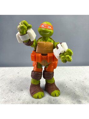 Teenage Mutant Ninja Turtles Michelangelo 2012 Battle Shell Figure 10 Inch